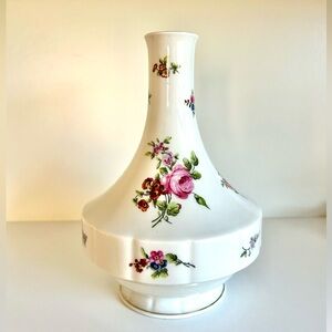 Vintage Haviland Limoges France “Chantilly” Vase – Pink Rose Floral – 8”